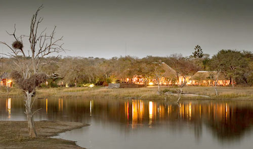 Chitwa Chitwa Main Lodge over looking Dam Chitwa Chitwa Game Lodge Sabi Sand Game Reserve Accommodation Booking