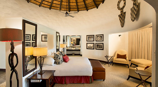 Inside the Luxury Safari Suite at Dulini River Lodge, Dulini Private Game Reserve, Sabi Sand Private Game Reserve