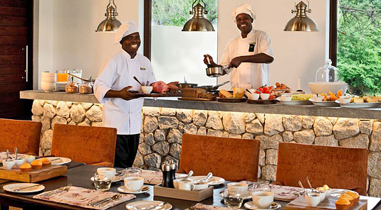 Wonderful staff at Dulini River Lodge in the Sabi Sand Private Game Reserve located in South Africa