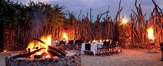 South African Safari Boma Dinners Bush Dining Leopard Hills Private Game Reserve
