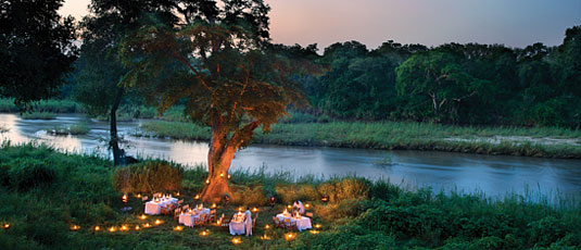 Main Lodge Bush Dinner Sabi River Lion Sands Narina Lodge Sabi Sand Private Game Reserve Accommodation Booking