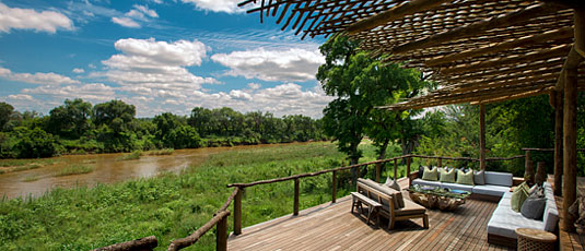 Main Lodge Deck Sabi River Lion Sands Narina Lodge Sabi Sand  Private Game Reserve Accommodation Booking