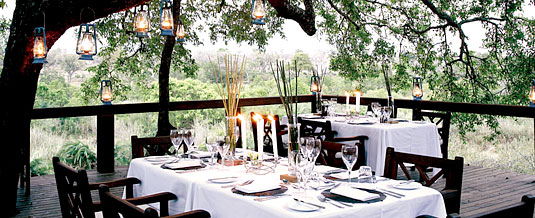 Tree Camp Main Lodge Dining Deck Londolozi Private Game Reserve Sabi Sand Private Game Reserve Accommodation Booking