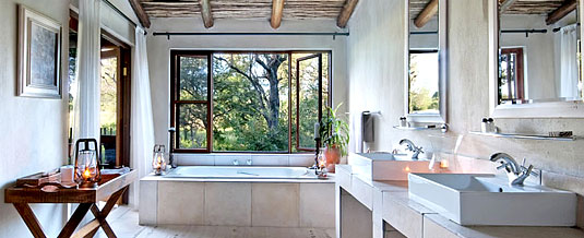 Luxury En-suite bathroom Nottens Bush Camp Nottens Private Game Reserve Sabi Sands Game Reserve Accommodation bookings