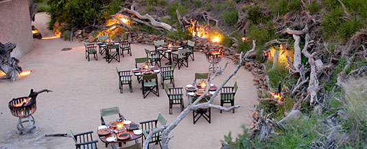 Boma Dining Bush Dinner Earth Lodge Luxury Accommodation Sabi Sabi Private Game Reserve Sabi Sands Reserve
