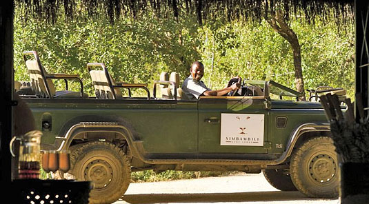 Enjoy daily game drives at Simbambili Game Lodge located in the Big 5 Sabi Sand Private Game Reserve, South Africa