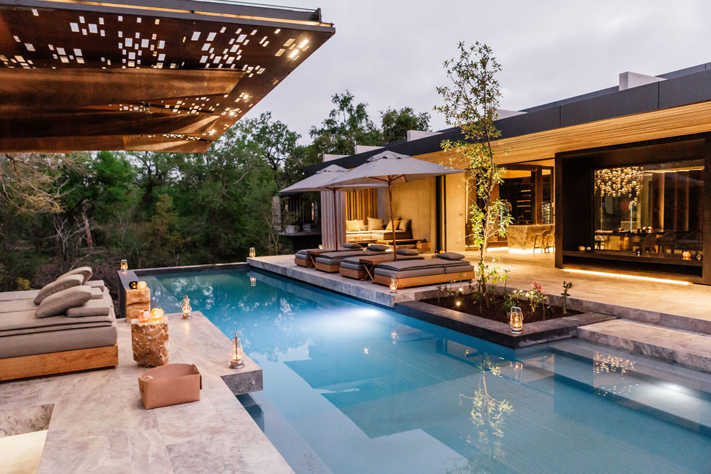 Pool Deck - Cheetah Plains - Cheetah Plains Private Game Reserve - Sabie and Sand Rivers Ecosystems - Greater Kruger National Park, South Africa